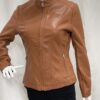 Faux Leather Tan Short Jacket
