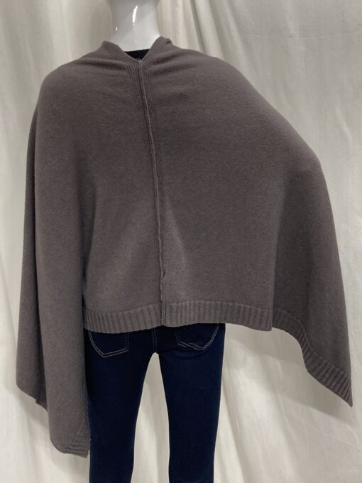 Poncho Back Charcoal