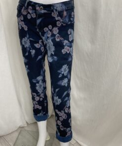 Rev Flower Jean Denim Turnup