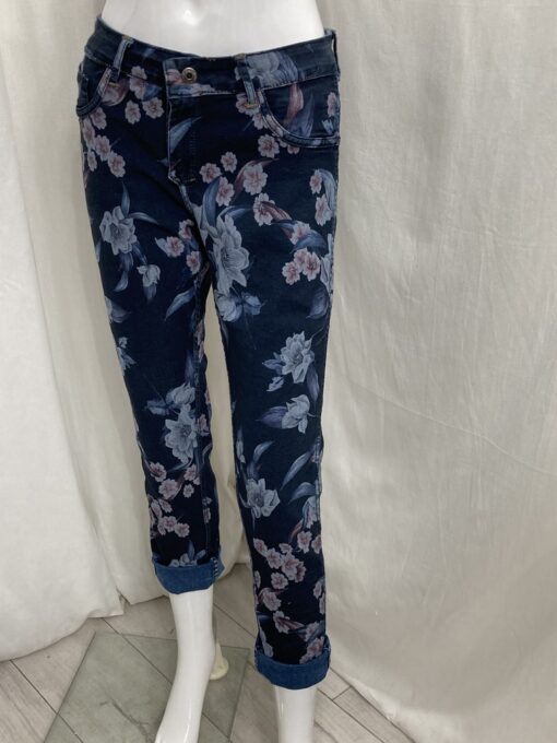 Rev Flower Jean Denim Turnup