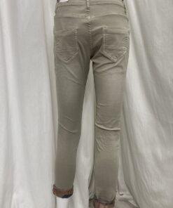 Rev Flower Jean Plain Back Beige