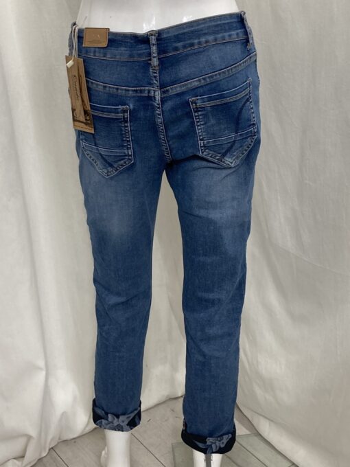 Rev Flower Jean Plain Back Denim
