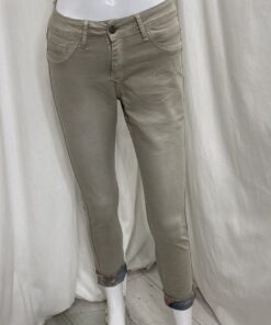 Rev Flower Jean Plain Beige