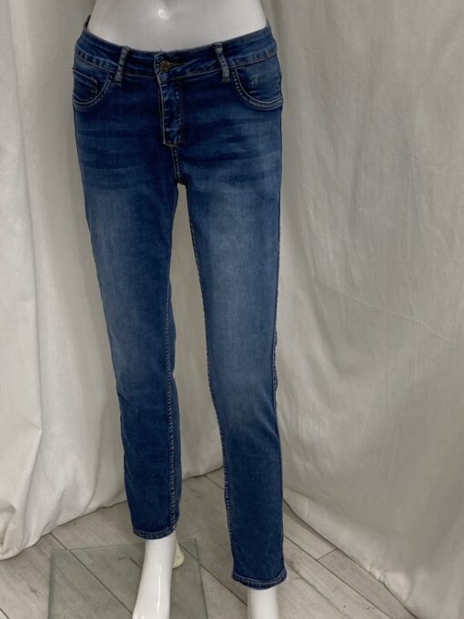 Rev Flower Jean Plain Denim