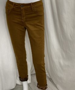Rev Flower Jean Plain Tan