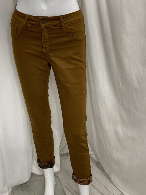 Rev Flower Jean Plain Tan