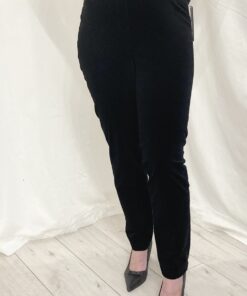 Robell Bella In Needlecord Regular Leg 31" Slim Fit And A Straight Leg In Black Size 14 (40)