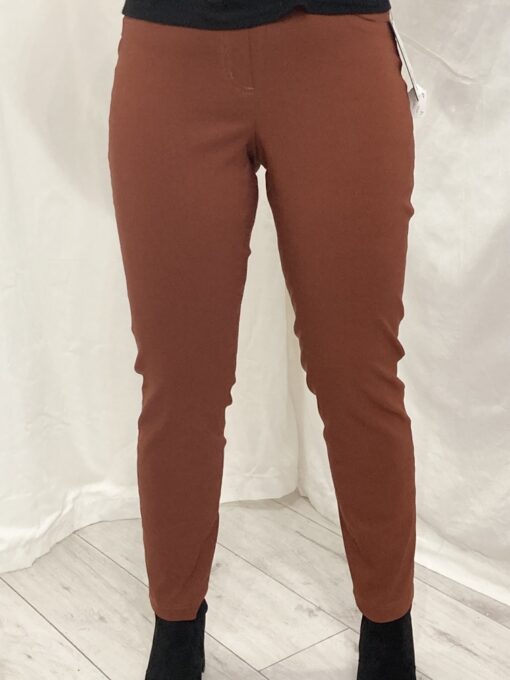 Robell Bella Short Leg 29" Slim Fit And A Straight Leg In Dark Tan Size 12 (38) - Image 2