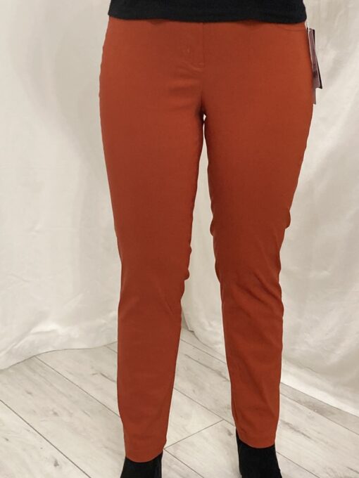 Robell Bella Short Leg 29" Slim Fit And A Straight Leg In Rust Size 20 (46) - Image 2