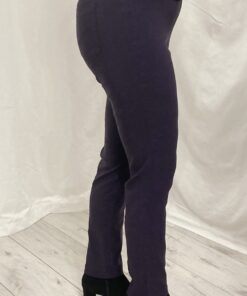 Robell Bella Short Leg 29" Slim Fit And A Straight Leg In Violet Size 18 (44)